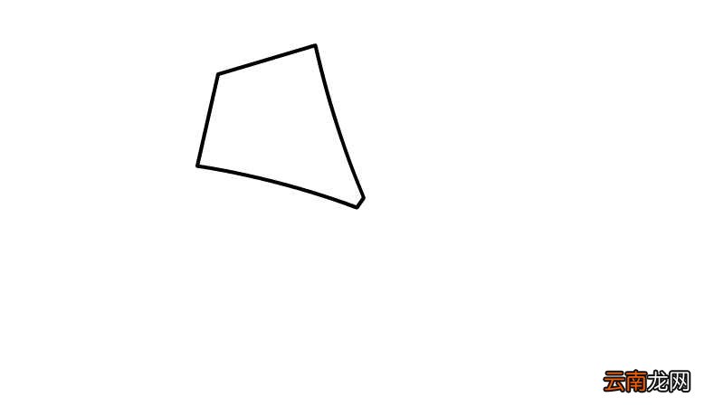 蓝色风筝简笔画