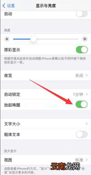 抬腕亮屏怎么设置