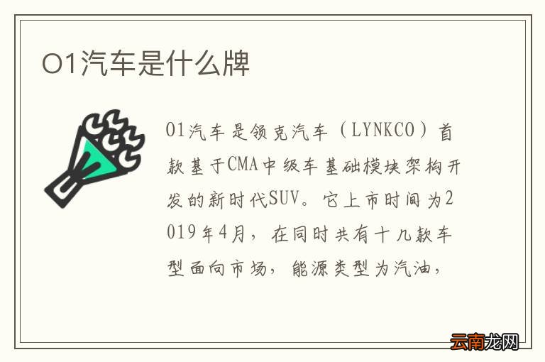O1汽车是什么牌