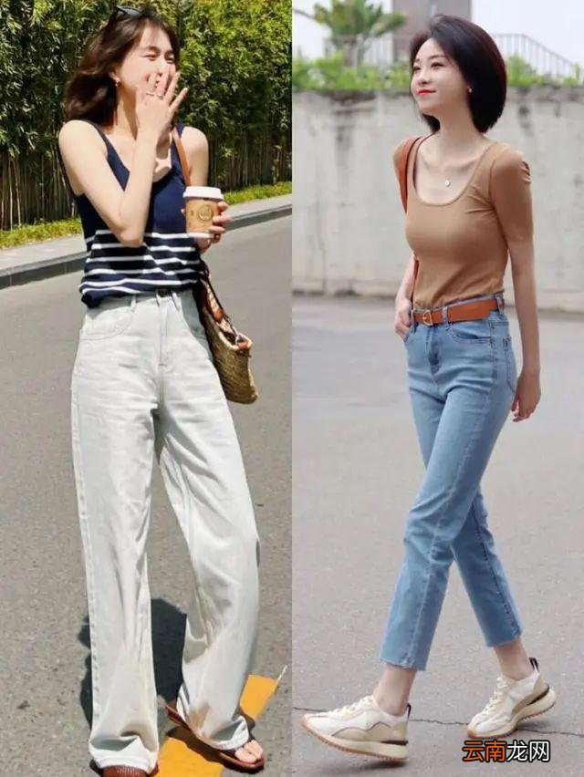 牛仔裤的夏天的搭配 简单时髦还很显瘦