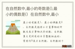 在自然数中,最小的奇数是,最小的偶数是()在自然数中,最小的奇数和最小的偶数是？