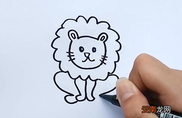 狮子简笔画狮子怎么画