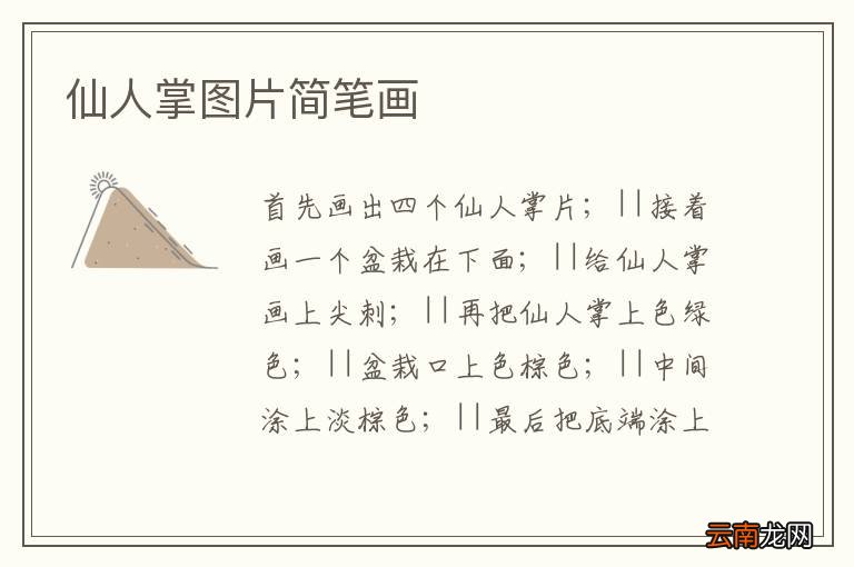 仙人掌图片简笔画
