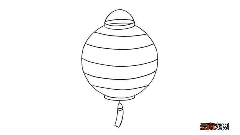 春节灯笼简笔画