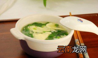 菠菜鸡蛋汤的做法 3步快速完成