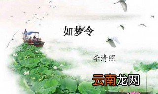 如梦令运用了哪些手法 详解如梦令内涵