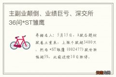 主副业颠倒、业绩巨亏、深交所36问*ST雏鹰