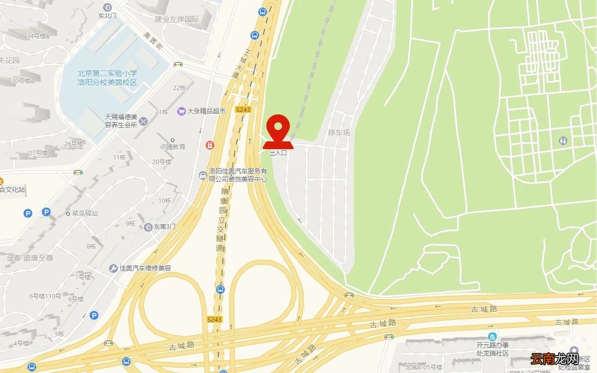 附停车场位置图 隋唐城遗址植物园怎么停车