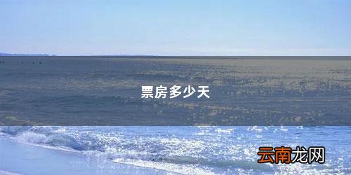票房多少天「电影票房多少天是总票房」