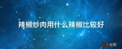 辣椒炒肉用什么辣椒比较好