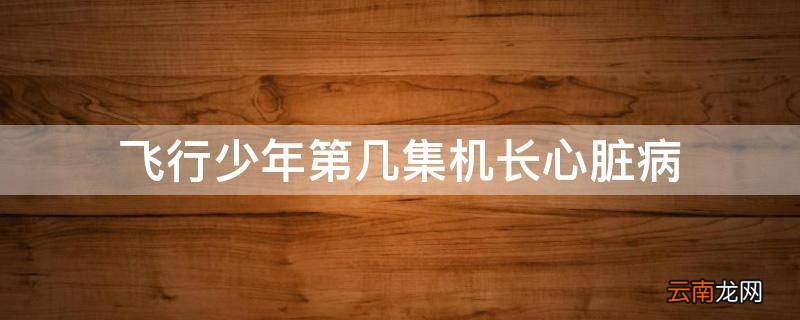飞行少年第几集机长心脏病