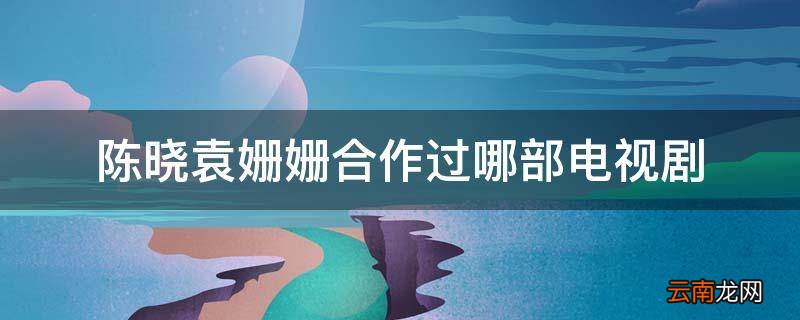 陈晓袁姗姗合作过哪部电视剧