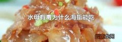 水母有毒为什么海蜇能吃