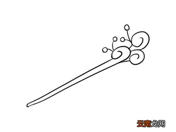 古风簪子怎么画