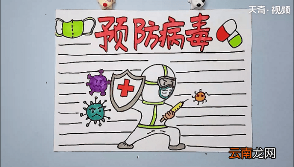 冠状病毒手抄报 冠状病毒画报