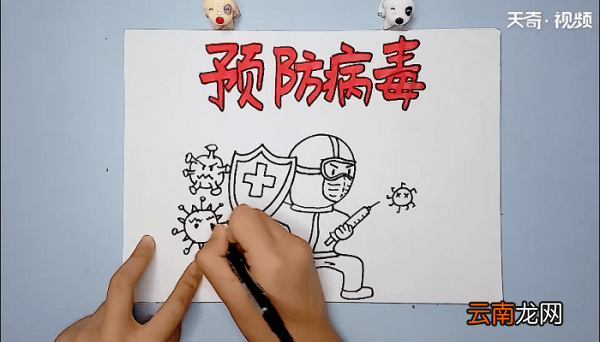 冠状病毒手抄报 冠状病毒画报