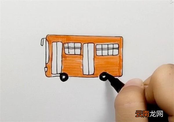 公交车简笔画