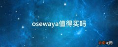 osewaya值得买吗