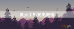 夏天手机充电很慢