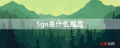 5gn是什么意思