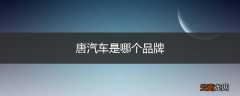 唐汽车是哪个品牌
