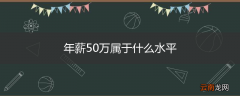 年薪50万属于什么水平