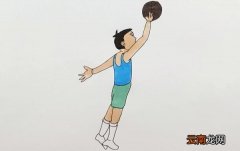 篮球运动员简笔画