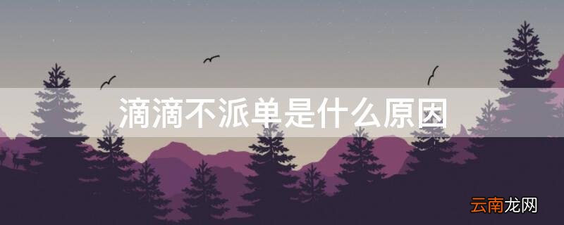 滴滴不派单是什么原因跟乘客聊天 滴滴不派单是什么原因