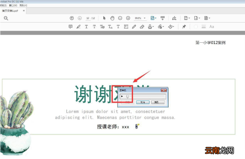 Acrobat添加录音注释方法介绍