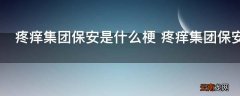 疼痒集团保安是什么梗