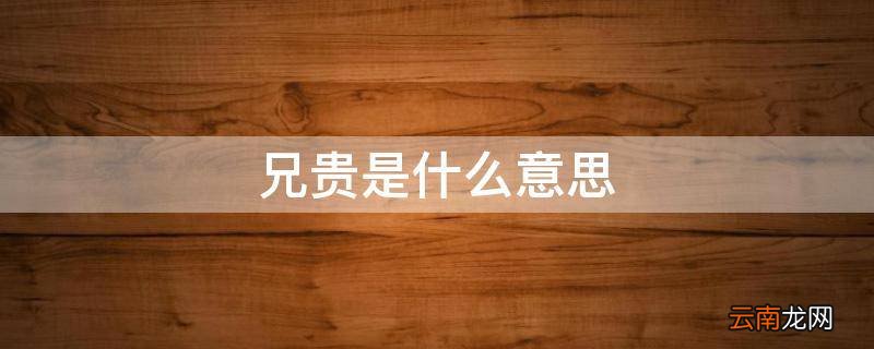 兄贵是什么意思