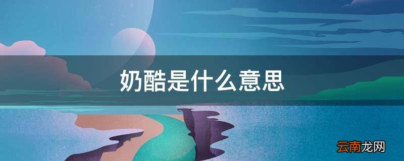 奶酷是什么意思