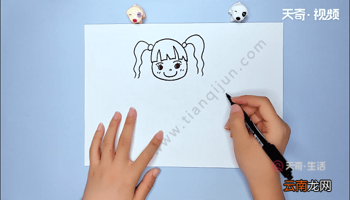 女孩简笔画 女孩简笔画画报