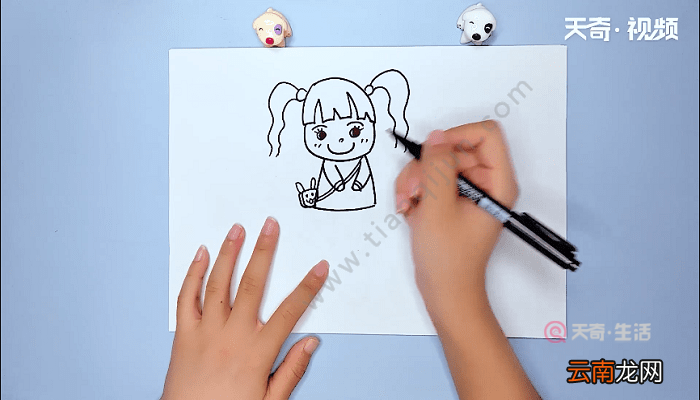 女孩简笔画 女孩简笔画画报