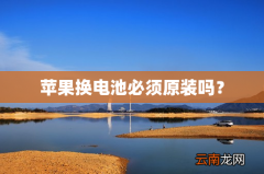 苹果换电池必须原装吗？
