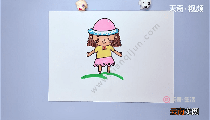 漂亮女孩简笔画 漂亮女孩简笔画画报