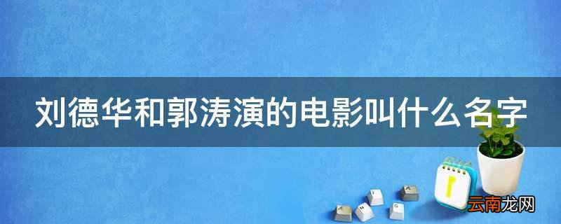 刘德华和郭涛演的电影叫什么名字