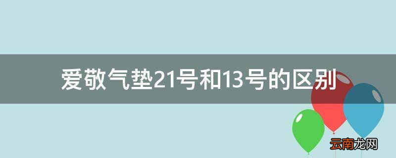 爱敬气垫21号和13号的区别