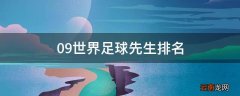 09世界足球先生排名
