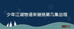 少年江湖物语宋继扬第几集出现