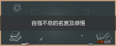 自强不息的名言及感悟