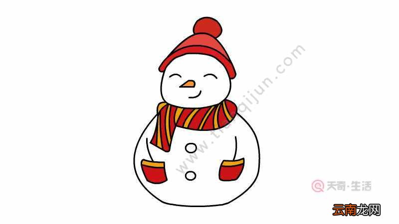 雪人宝宝简笔画 雪人宝宝的画法