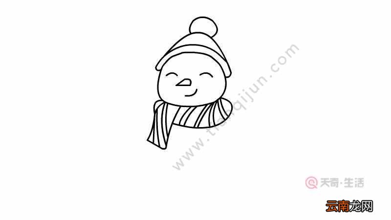 雪人宝宝简笔画 雪人宝宝的画法