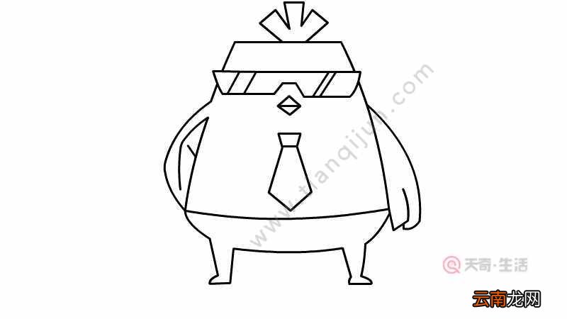 鸡大宝简笔画 鸡大宝的画法