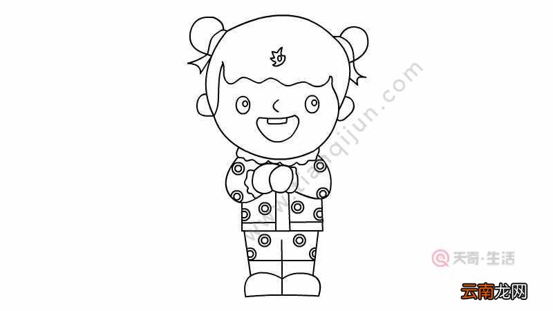 欢欢喜喜过新年简笔画 欢欢喜喜过新年简笔画的画法