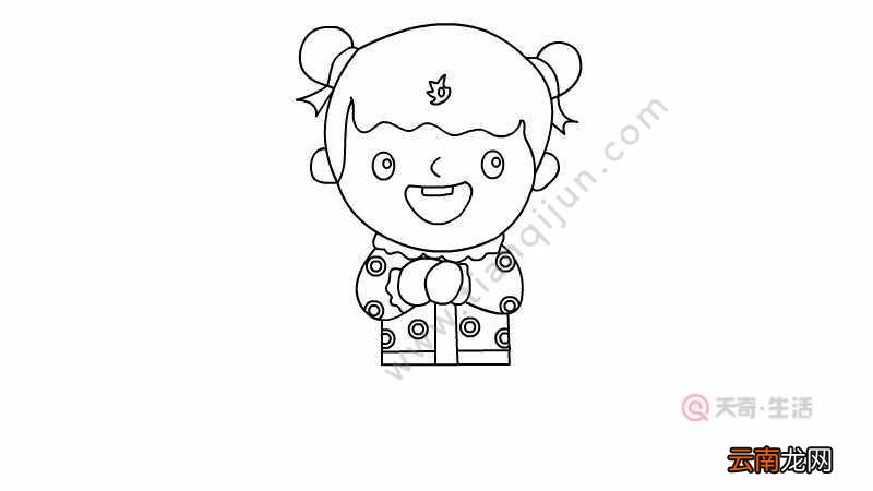 欢欢喜喜过新年简笔画 欢欢喜喜过新年简笔画的画法