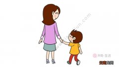 大手牵小手简笔画大手牵小手简笔画的画法