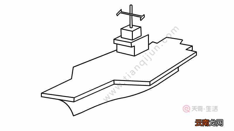 航空母舰简笔画