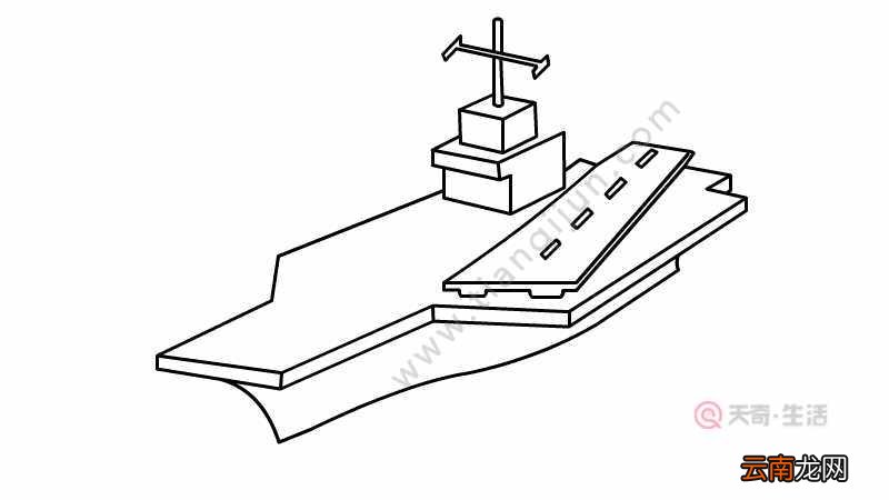 航空母舰简笔画