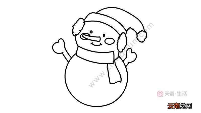 雪娃娃简笔画如何画 雪娃娃简笔画的画法